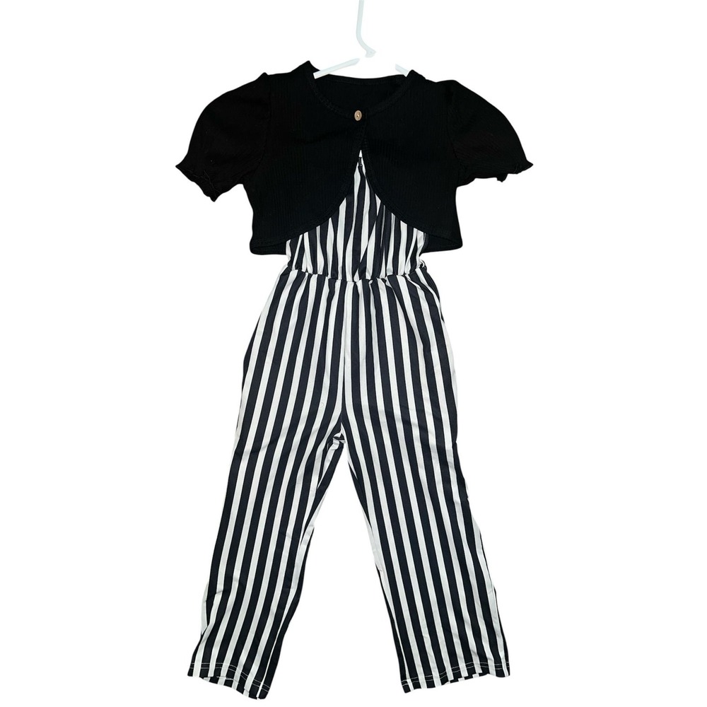 158.-   Toddler little girls 2 piece outfit short sleeve cardigan & sleeveless